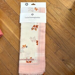 Pink Floral Scarf